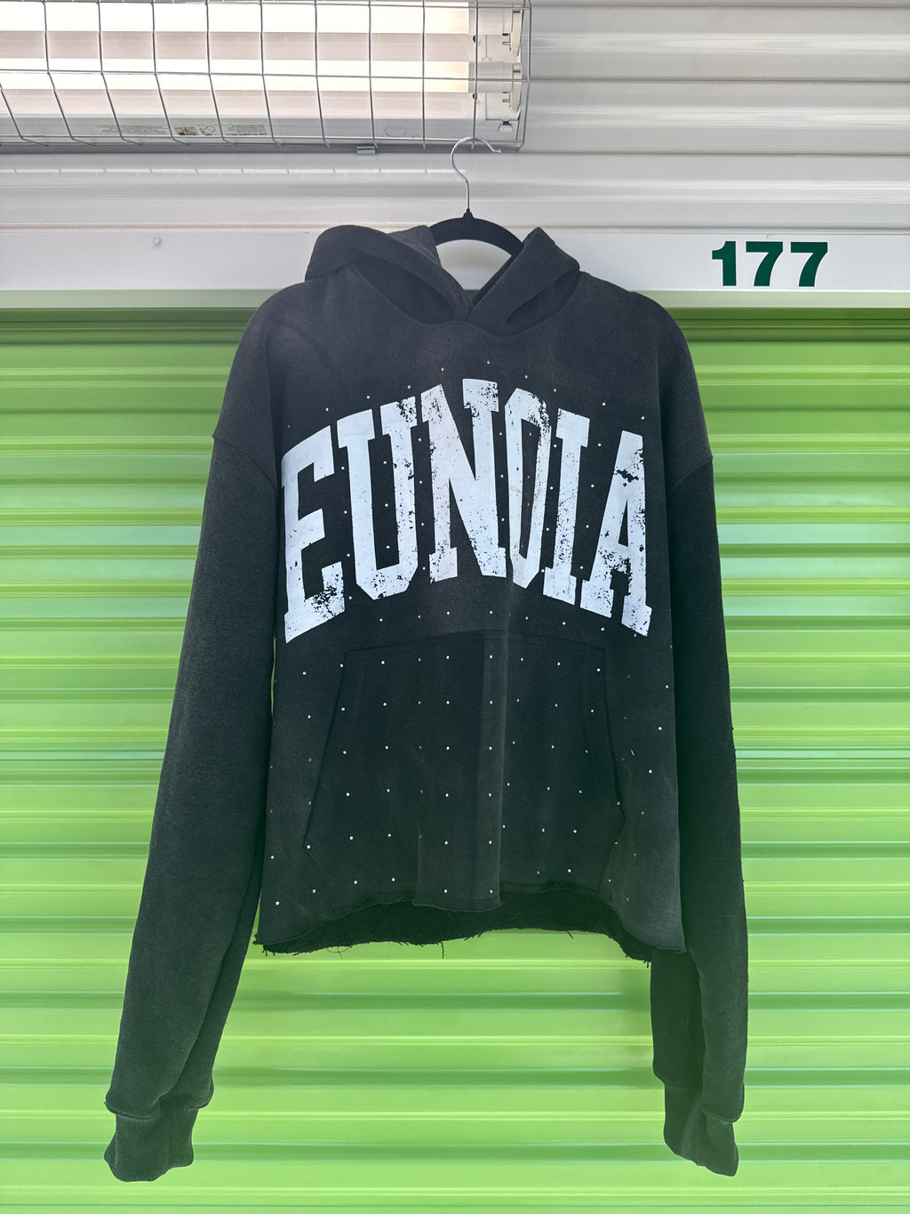 EUNOIA Rhinestone Hoodie