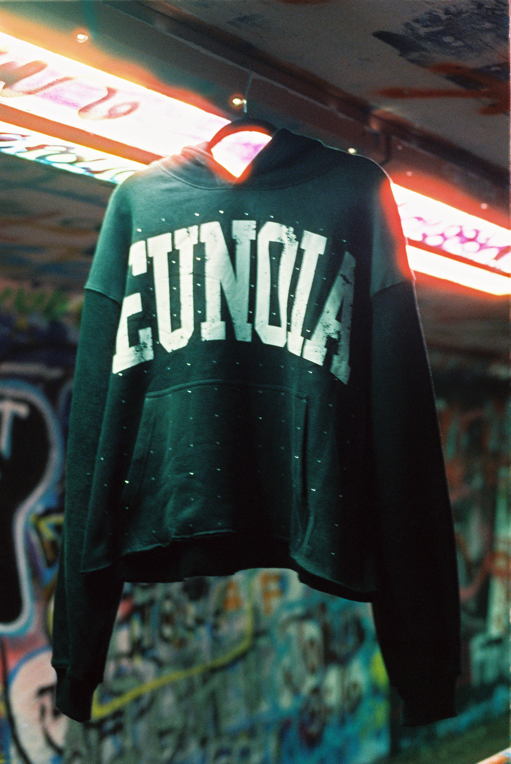 EUNOIA Rhinestone Hoodie